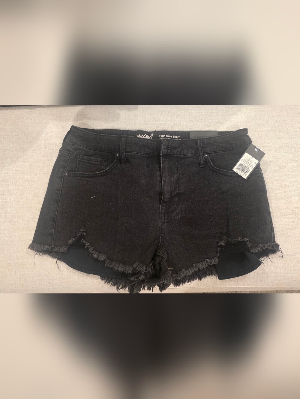 Mossimo Supply Co. High Rise Black Denim Jean Shorts